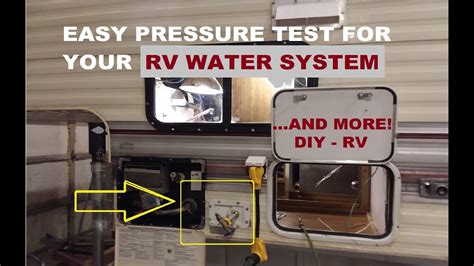 pressure test on a soft shell trailer|rv pressure testing for leaks.